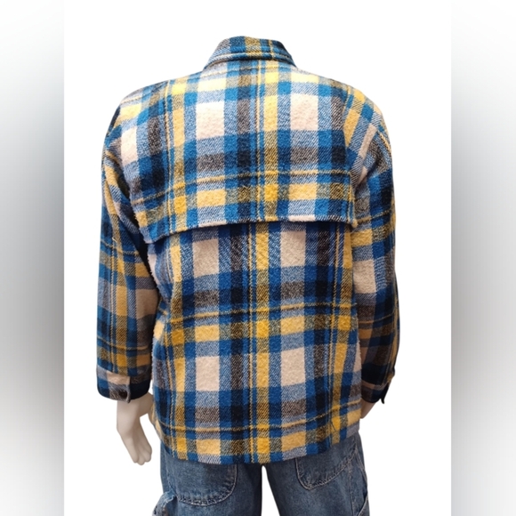 Canadian Caribou Vintage Plaid Wool Jacket 1960 EUC Size Large - Picture 3 of 8